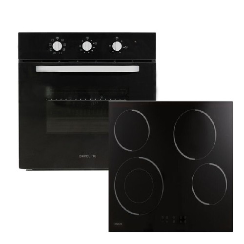 ΦΟΥΡΝΟΣ ΑΝΩ ΠΑΓΚΟΥ + ΕΣΤΙΑ ΕΝΤΟΙΧΙΖΟΜΕΝΑ DAVOLINE OHCS8004BL (BLACK / 75LT / A / ΥΔΡΟΛΥΣΗ / 4 ΕΣΤΙΕΣ / ΑΦΗΣ)